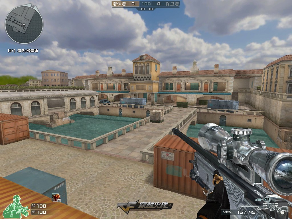 穿越火线6月版本 人机爆破模式 河畔狙击地图_穿越火线六月