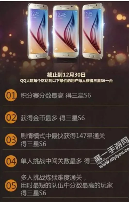 金币第一玩家能领取三星S6手机_穿越火线手游QQ大区三星S6手机领取活动_穿越火线手游活动专区
