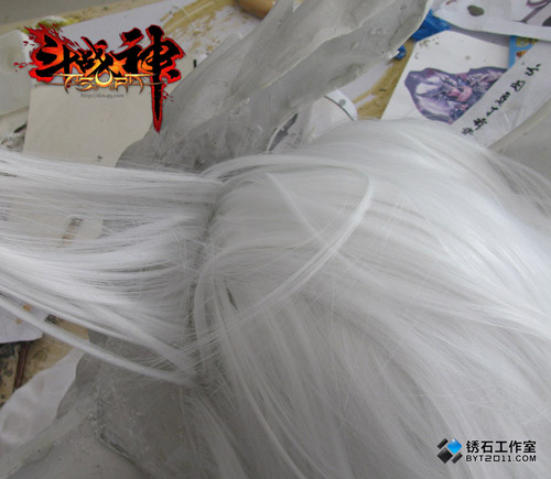 斗战神神将雕像制作过程_斗战神神将pk神器_神将雕像原型泥稿细节