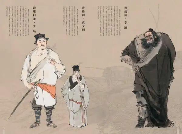 戴敦邦水浒传人物画册_戴敦邦水浒人物图谱_水浒传q版简笔画人物图片