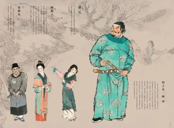 戴敦邦水浒传人物画册_水浒传q版简笔画人物图片_戴敦邦水浒人物图谱
