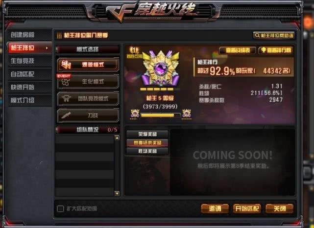 穿越火线老玩家回忆录_手游穿越火线怎么刷枪_穿越火线枪王排位历史变化