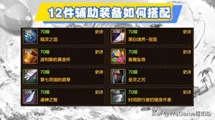 dnf现在的版本平民刷图职业排行_辅助装备选哪个好_70版本12件辅助装备搭配