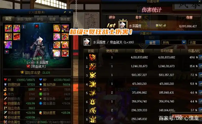 dnf狂战士觉醒特效_超级2觉狂战士_改造SS狂战士