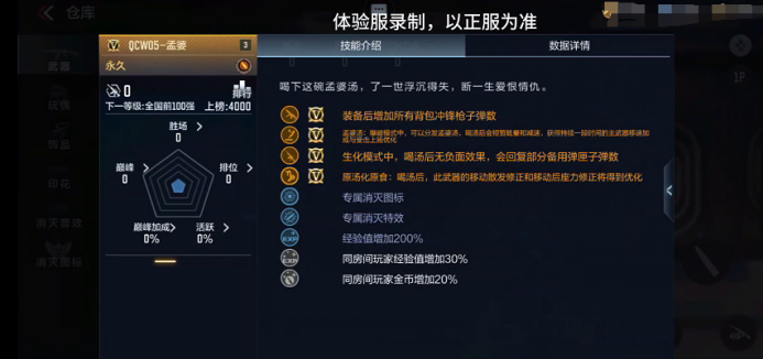 穿越火线枪战王者孟婆技能_穿越火线枪支顺手_穿越火线QCW05-孟婆评测