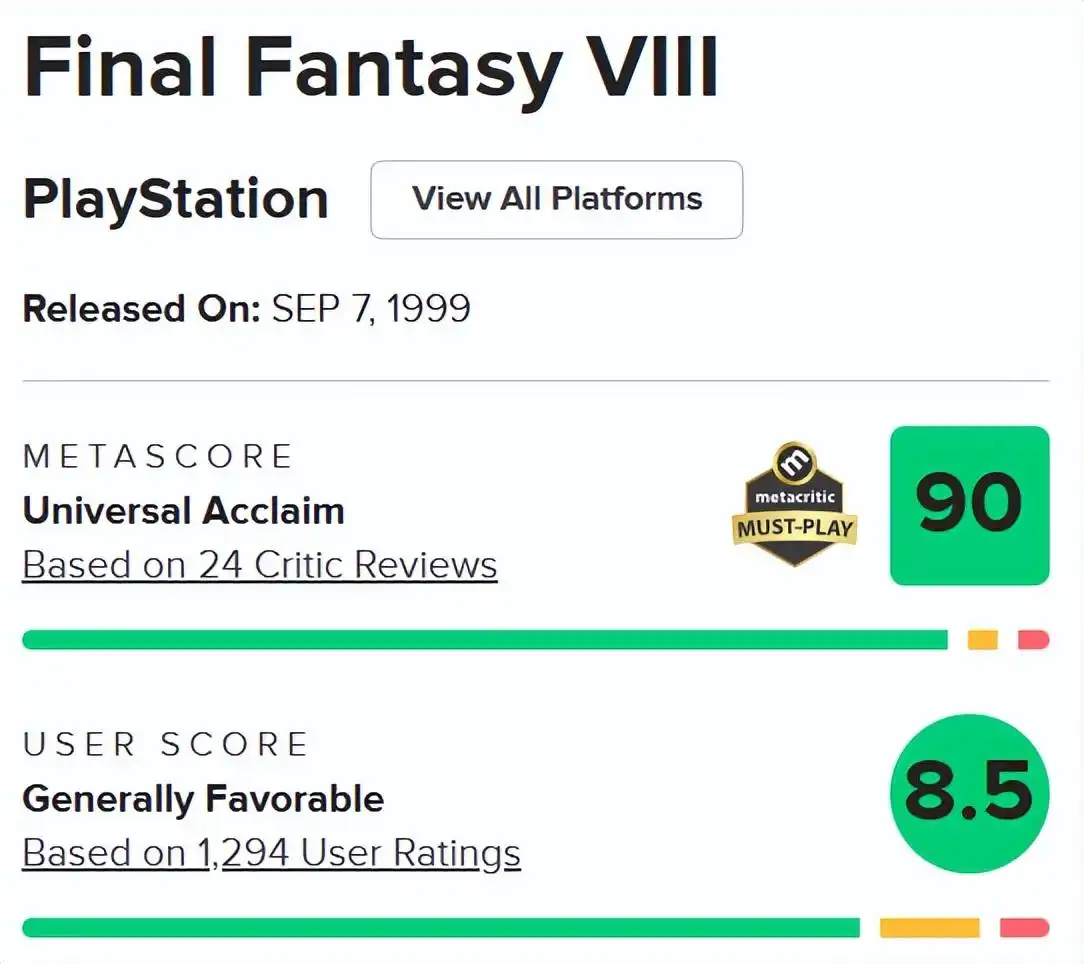 最终幻想系列哪个好玩_最终幻想系列评分最高的游戏_最终幻想系列历代作品排名