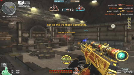 穿越火线：自配八倍镜的一把连狙，打头1000伤害