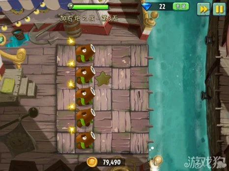 植物大战僵尸2海盗港湾加农炮之战第3天
