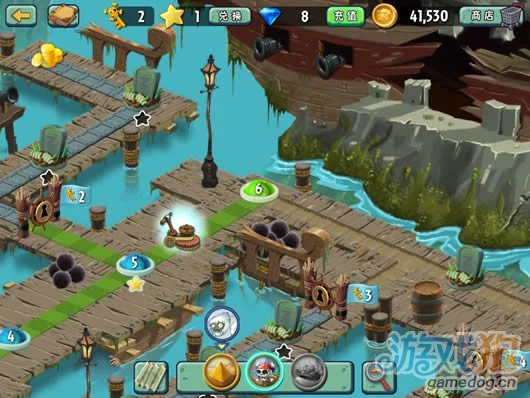 《植物大战僵尸2》海盗湾第六天图文攻略