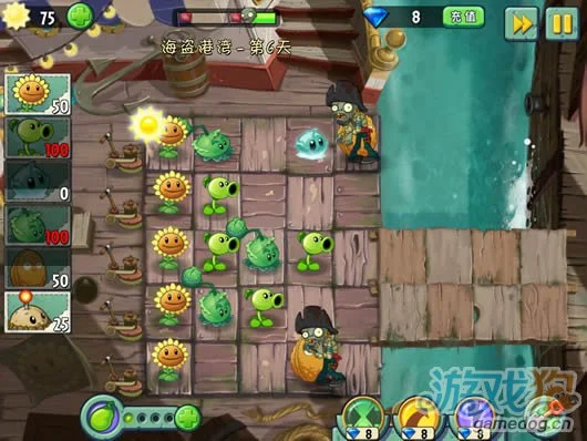 植物大战僵尸2海盗港湾第6天攻略6