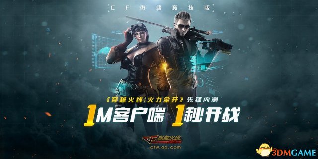 《穿越火线：火力全开》今日内测，客户端仅需1M！