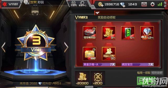 CF手游VIP价格表一览 穿越火线手游VIP1-8各等级价格要多少钱