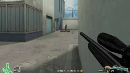 穿越火线:第一次碰到居然有人在游戏里挑战魄狙的