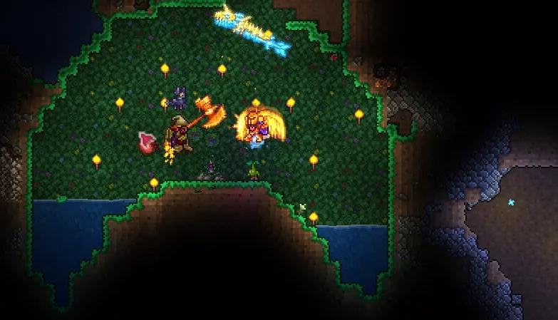 泰拉瑞亚1.4.1附魔剑获得方法_泰拉瑞亚奥利哈刚三结界如何获得_附魔剑冢位置