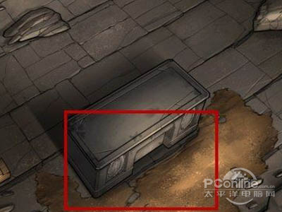 移动到下方的桌子处，点击进入一个机关