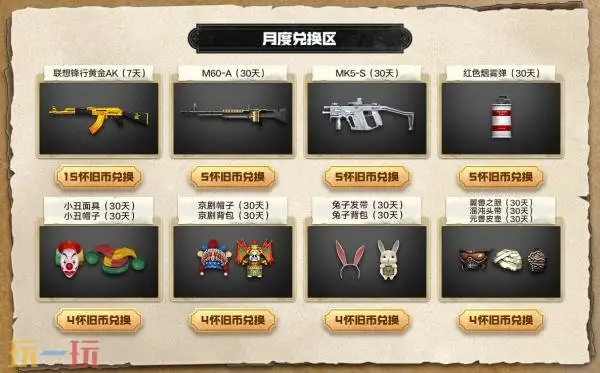 CF穿越火线怀旧模式青铜系列武器道具回归！登录即可领取！