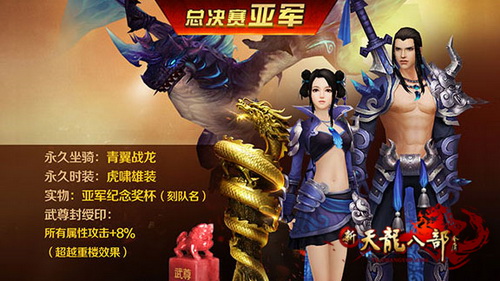 全球争霸赛亚军奖励