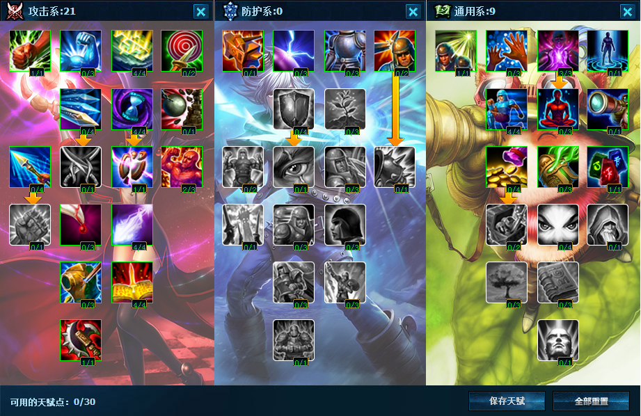 英雄联盟S1天赋系统_英雄联盟S2天赋系统_lol瑞兹天赋名字